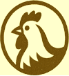 free range chicken icon