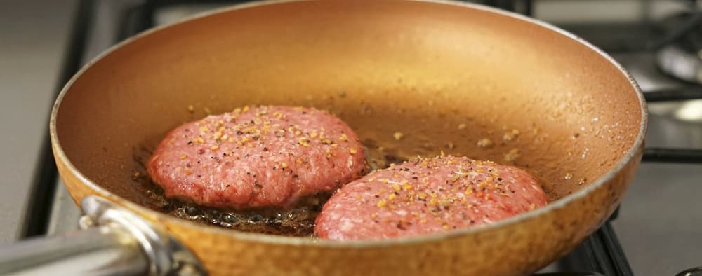 pan frying grass-fed pasture raised meat