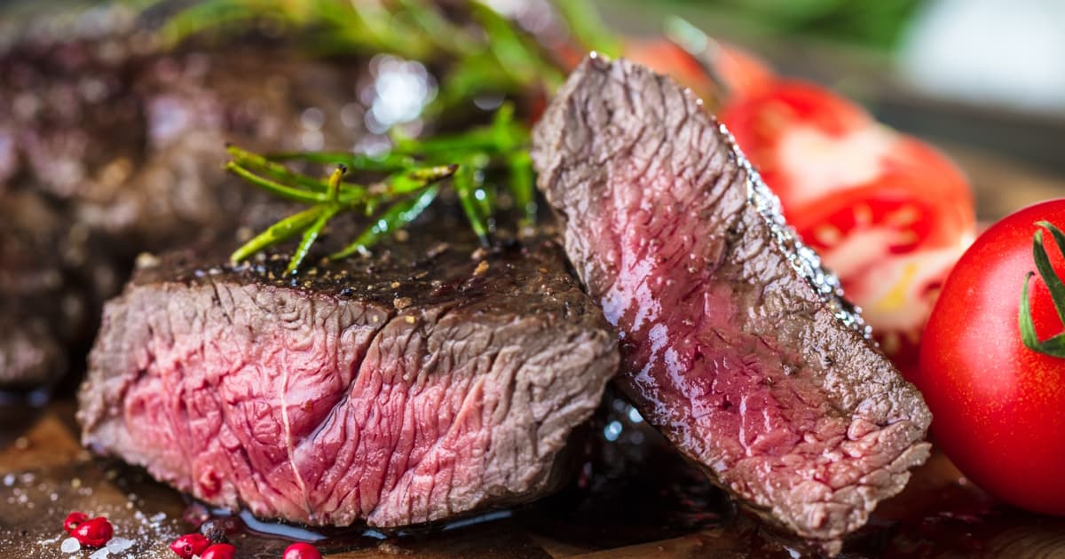 Grass-fed ribeye steak from Pawnee Pride Meats in Nebraska